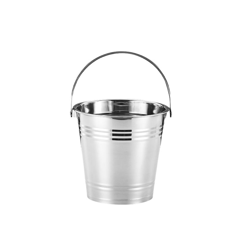 Ice Bucket Silver - Practical Multifunctional Stainless Steel Ice Bucket