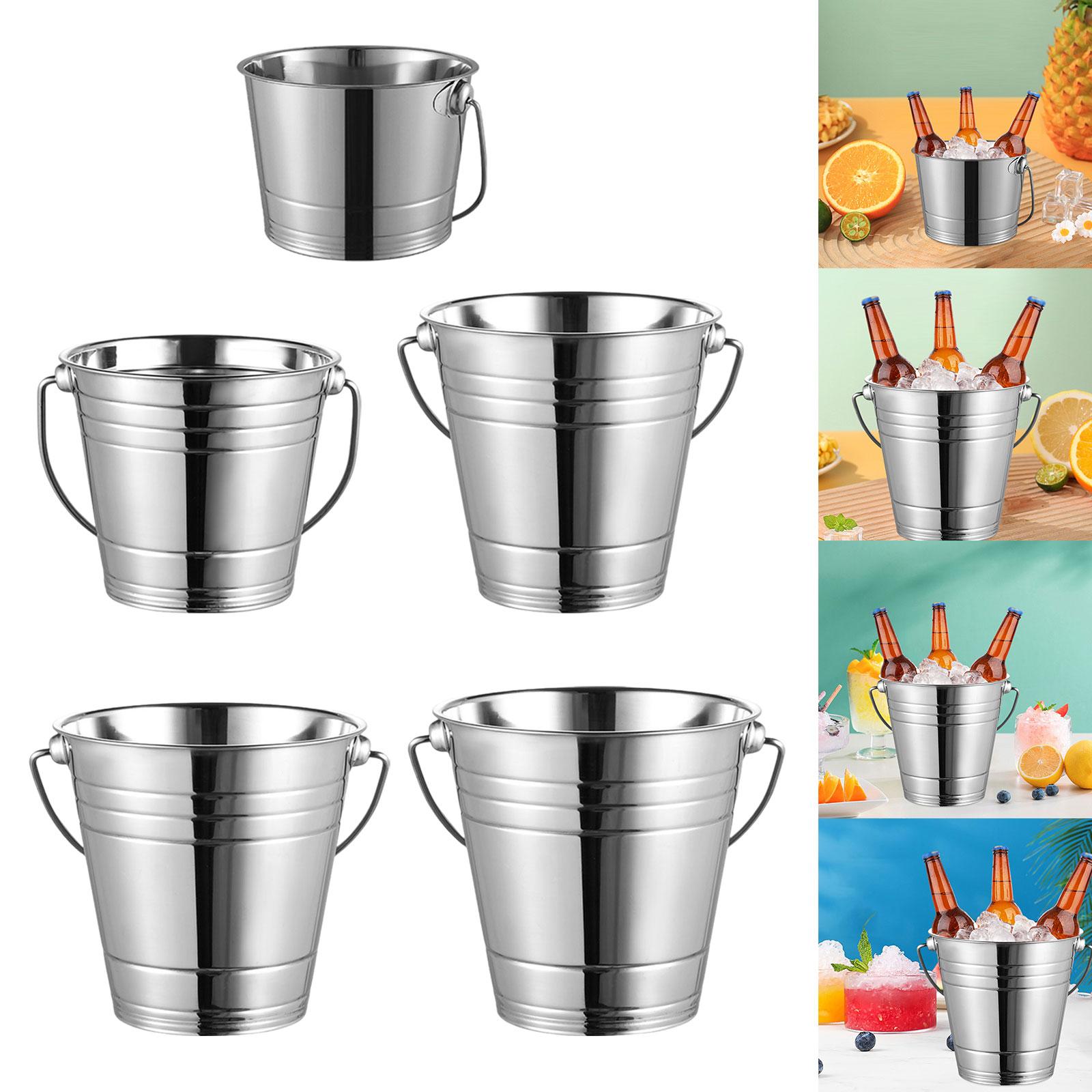 Stainless Steel Ice Bucket Sal - Ice Bucket Silver review and price