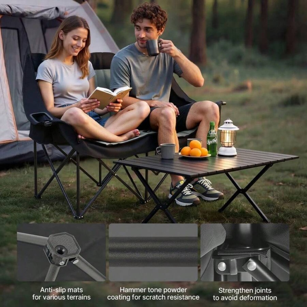 Oversized Double Camping Chair - Wine Bag Carry Two review and price