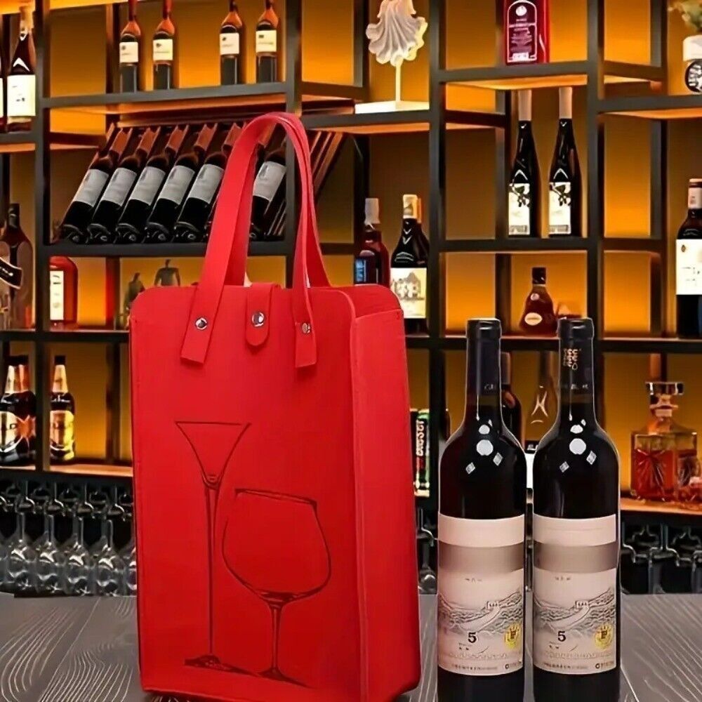 High Quality Felt Red Wine Bag - Wine & Beer Emporium review and price