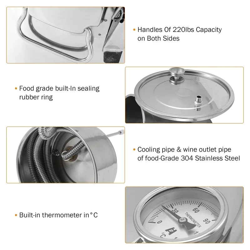 22L Alcohol Brewing Distiller  - Beer Wine Kit review and price